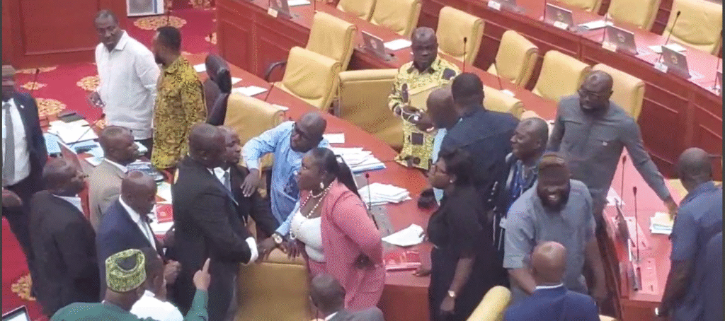 Parliament adjourned as chaos erupts over GRNMA strike